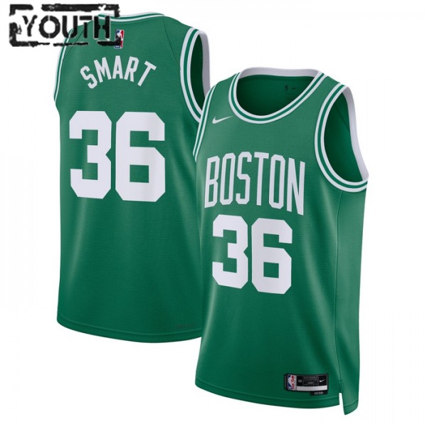 Boston Celtics Trikot Marcus Smart 36 Nike 2022-23 Icon Edition Kelly Grün Swingman - Kinder